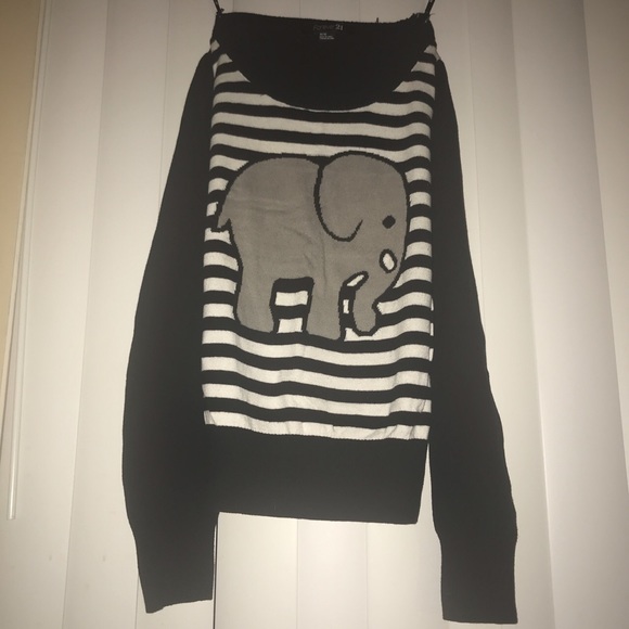 Cute Elephant Knit Sweater - Picture 1 of 2